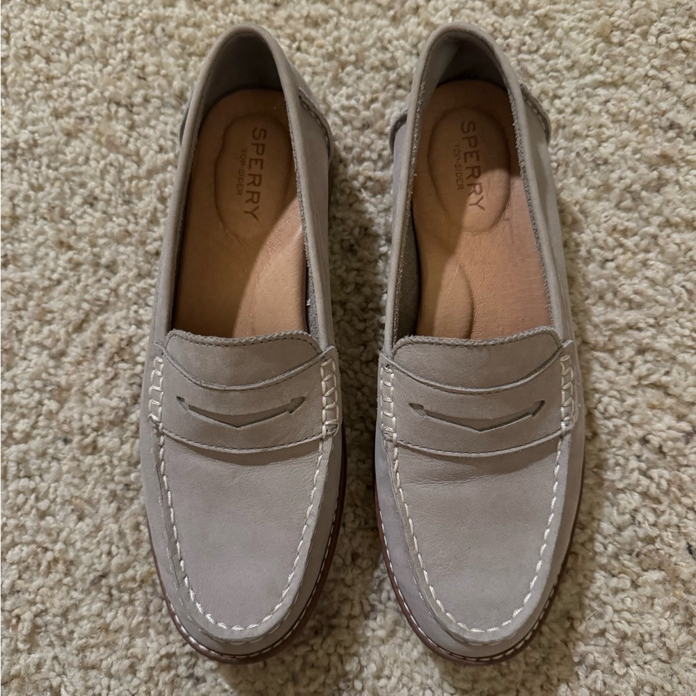 Sperry Gray Topsiders